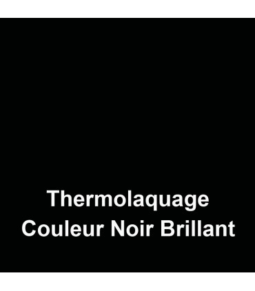 Option de thermolaquage de couleur NOIR BRILLANT appliqué sur votre nom de maison, votre chiffre de rue ou votre enseigne.