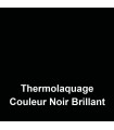 Option de thermolaquage de couleur NOIR BRILLANT appliqué sur votre nom de maison, votre chiffre de rue ou votre enseigne.