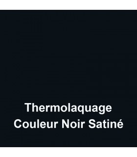 Option de thermolaquage de couleur NOIR SATINÉ appliqué sur votre nom de maison, votre chiffre de rue ou votre enseigne.