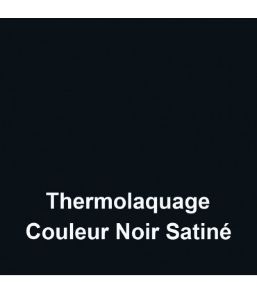 Option de thermolaquage de couleur NOIR SATINÉ appliqué sur votre nom de maison, votre chiffre de rue ou votre enseigne.