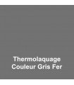 Option de thermolaquage de couleur GRIS FER appliqué sur votre nom de maison, votre chiffre de rue ou votre enseigne.
