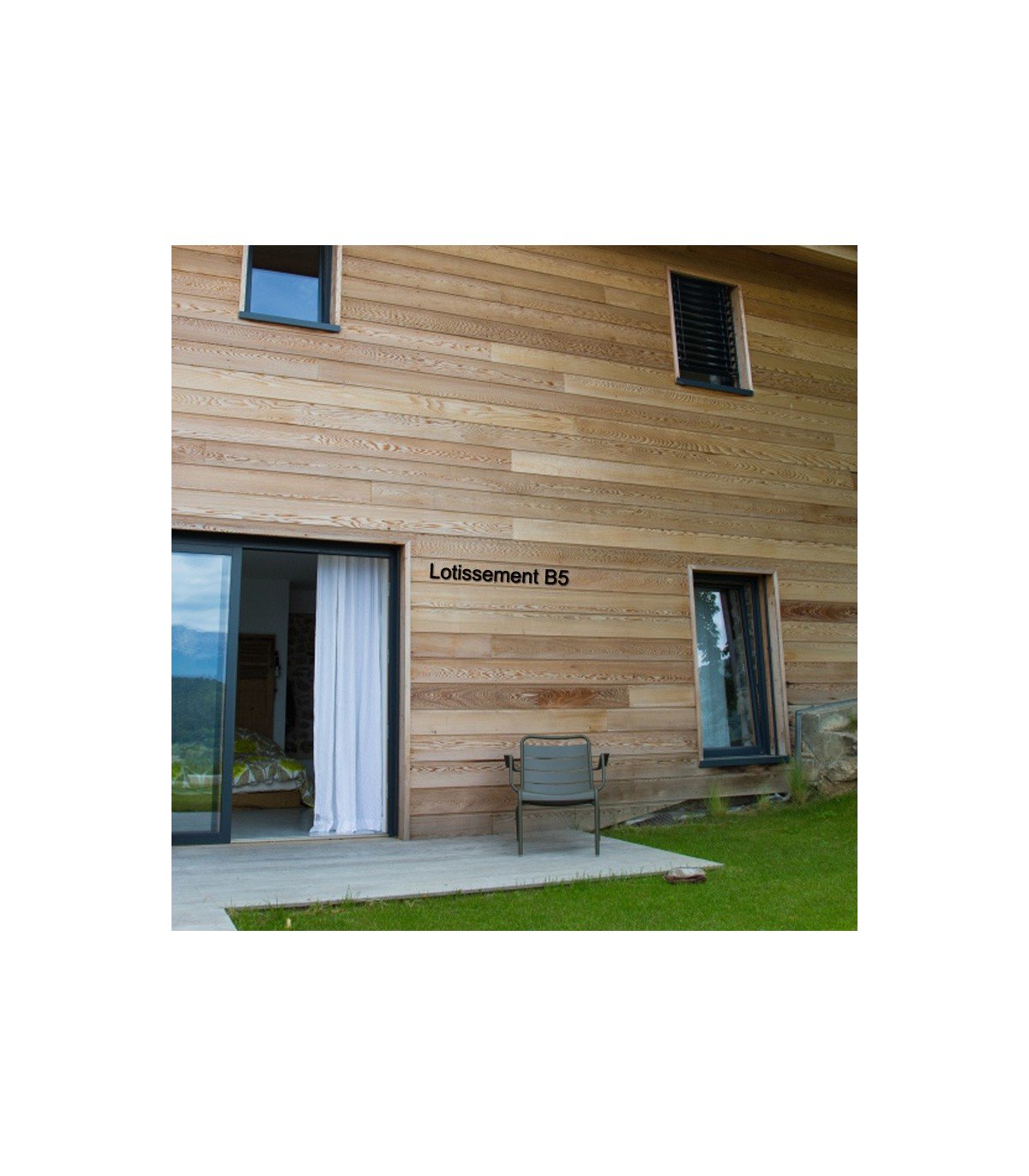 Nom de maison • Fer forgé • 170 x 120mm • caractères en Arial • découpe laser