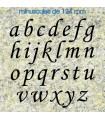 Toutes les lettres minuscules en police de caractères « Corsiva » 124mm