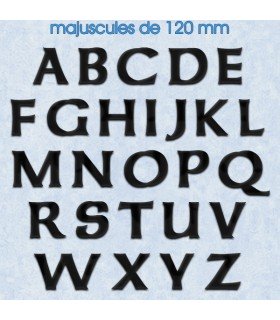 Toutes les lettres majuscules en police de caractères « Celtic » 120mm