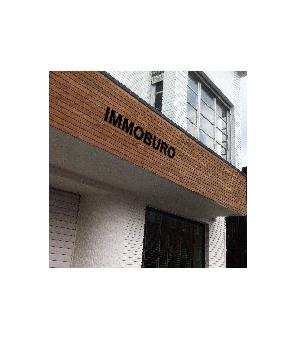 Nom de maison • Fer forgé • 330 x 240mm • caractères en Arial • découpe laser