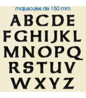 Toutes les lettres majuscules en police de caractères « Celtic » 150mm