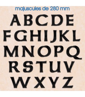 Toutes les lettres majuscules en police de caractères « Celtic » 280mm