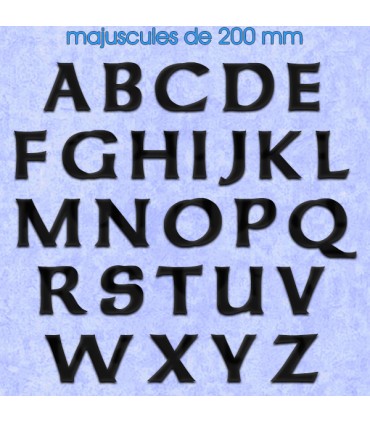 Toutes les lettres majuscules en police de caractères « Celtic » 200mm