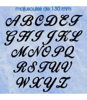 Toutes les lettres majuscules en police de caractères « Birds of Paradise » 130mm