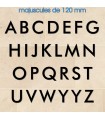 Lettres en Futura 120mm et 80mm