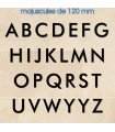 Lettres en Futura 120mm et 80mm