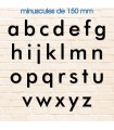 Toutes les lettres minuscules en police de caractères « Futura » 150mm