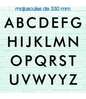 Toutes les lettres majuscules en police de caractères « Futura » 330mm