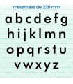 Toutes les lettres minuscules en police de caractères « Futura » 225mm
