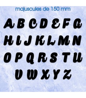 Toutes les lettres majuscules en police de caractères « Caprica » 150mm