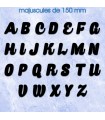 Lettres en Caprica 150mm et 120mm