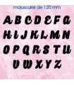 Toutes les lettres majuscules en police de caractères « Caprica » 120mm