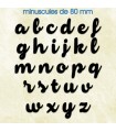 Toutes les lettres minuscules en police de caractères « Armonioso » 80mm