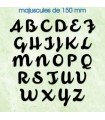 Toutes les lettres majuscules en police de caractères « Armonioso » 150mm