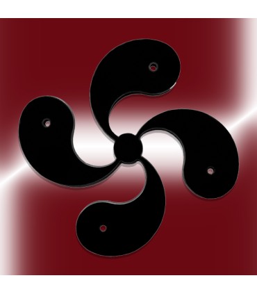 Croix basque en fer 6 mm d'épaisseur, dimension 250x250mm