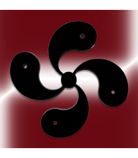 Croix basque en fer 6 mm d'épaisseur, dimension 500x500mm