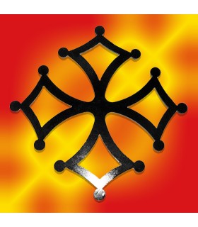Croix Occitane en fer 6 mm d'épaisseur, dimension 500x500mm