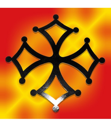 Croix Occitane en fer 6 mm d'épaisseur, dimension 500x500mm