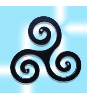 Triskel en fer 6 mm d'épaisseur, dimension 250x270mm