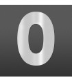 Lettre O majuscule au détail • Acier Inox A2 massif • Hauteur 60mm • Épaisseur 1,5 mm • Design Exclusif • Découpe Laser