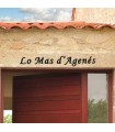 Nom de maison • Fer forgé • 230mm et 170mm • caractères en Corsiva • découpe laser