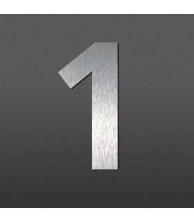 Chiffre 1 au détail • Acier Inox • hauteur 60mm • Design Exclusif • découpe laser