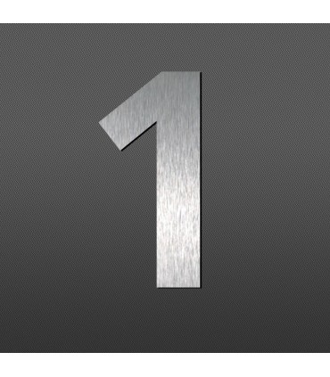 Chiffre 1 au détail • Acier Inox • hauteur 60mm • Design Exclusif • découpe laser