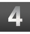 Chiffre 4 au détail • Acier Inox • hauteur 60mm • Design Exclusif • découpe laser