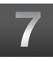Chiffre 7 au détail • Acier Inox • hauteur 60mm • Design Exclusif • découpe laser