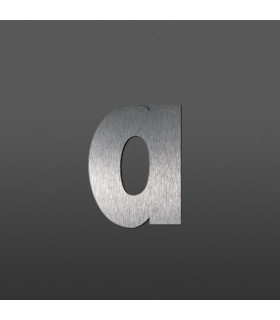Lettre 'a' Minuscule au détail • Acier Inox • Hauteur 60 mm • Épaisseur 1,5 mm • Design Exclusif • Découpe Laser