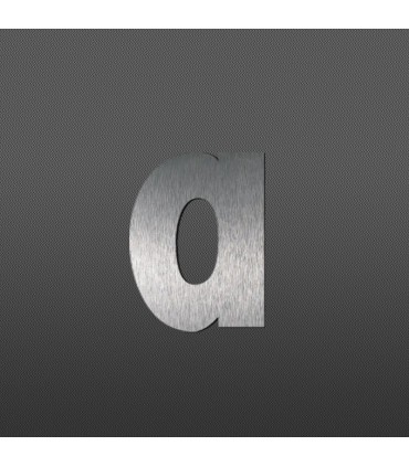 Lettre 'a' Minuscule au détail • Acier Inox • Hauteur 60 mm • Épaisseur 1,5 mm • Design Exclusif • Découpe Laser
