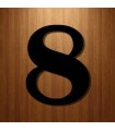 Chiffre au détail • Fer forgé • 120 mm • caractères en Britannic • découpe laser • chiffre 8