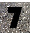 Chiffre au détail • Fer forgé • 120 mm • caractères en Bauhaus • découpe laser • chiffre 7