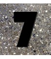 Chiffre au détail • Fer forgé • 170 mm • caractères en Bauhaus • découpe laser • chiffre 7
