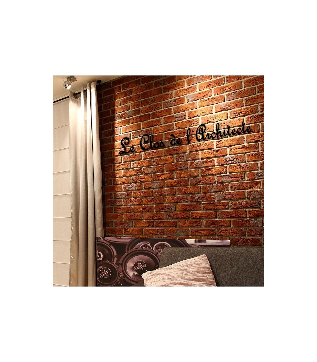 Nom de maison • Fer forgé • 330 x 124mm • caractères en French Script