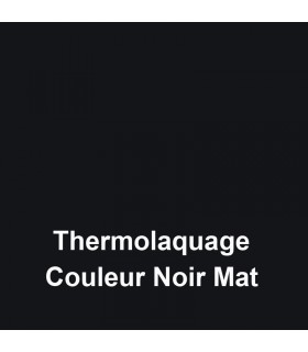 Option de thermolaquage de couleur NOIR MAT appliqué sur votre nom de maison, votre chiffre de rue ou votre enseigne.
