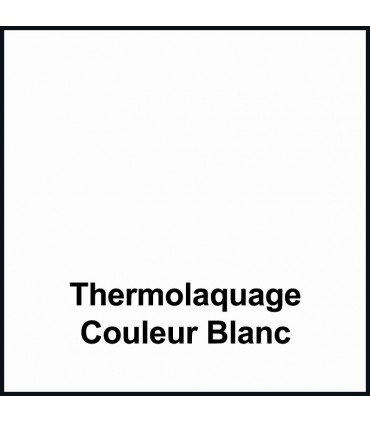 Option de thermolaquage de couleur BLANC appliqué sur votre nom de maison, votre chiffre de rue ou votre enseigne.